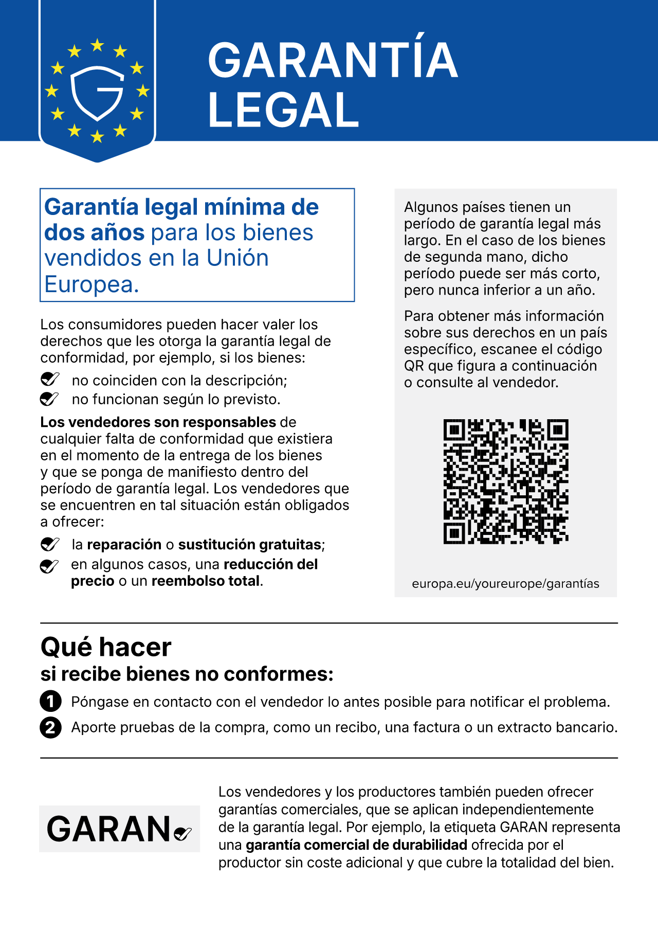 Derechos de garantía legal